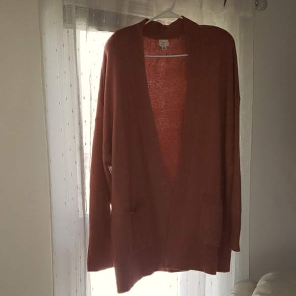 A New Day Terracotta Knit Cardigan NWT - Picture 3 of 6